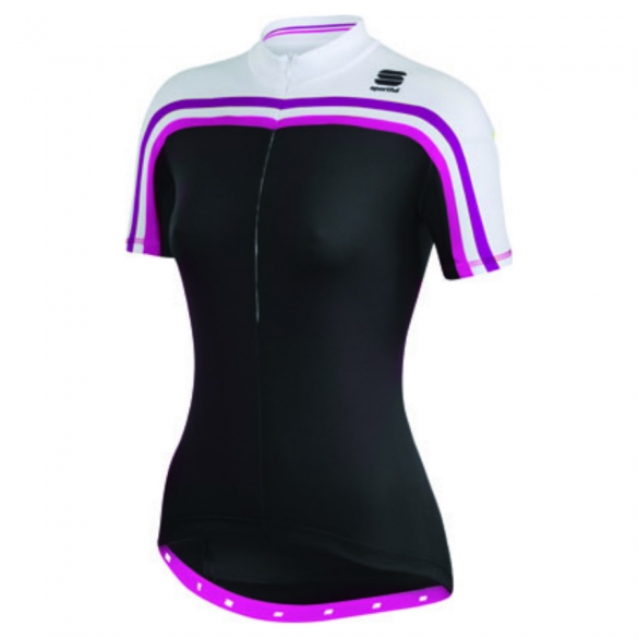 Sportful Allure fietsshirt wit/zwart/paars dames SP1233-002